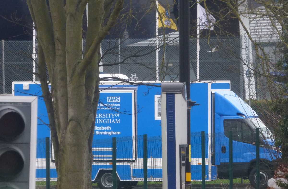 University Hospitals Birmingham van at Edgbaston Cricket Ground (March 2019)